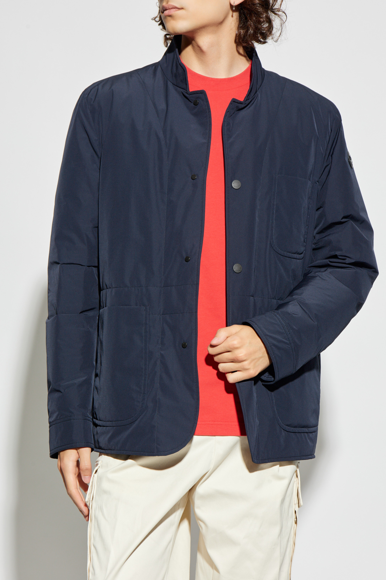 Granatowy Kurtka `Brieuc` Moncler - Vitkac Polska